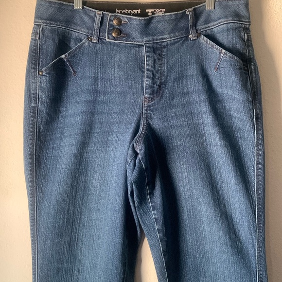Lane Bryant Tighter Tummy Technology Boot Cut Jeans Size 14 Dark Wash - Picture 4 of 7